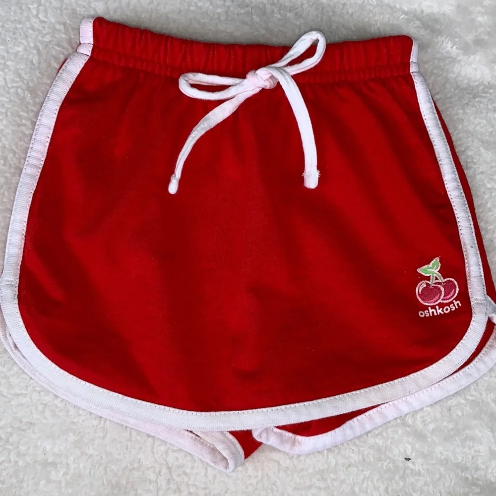 Oshkosh Red Cherry Shorts Baby Girl 0-3M